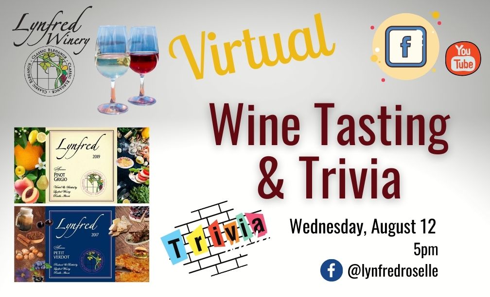 Virtual Wine Tasting & Trivia Lynfred Winery