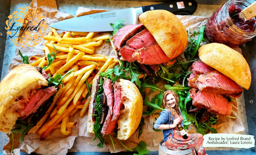 Ribeye Sandwich with Red Wine Onion Jam