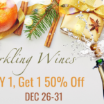 Buy 1, Get 1 50% off Sparkling Wines December 26-31