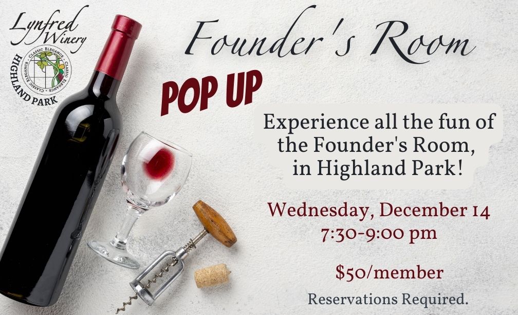 Founder's Room Pop Up Event December 14