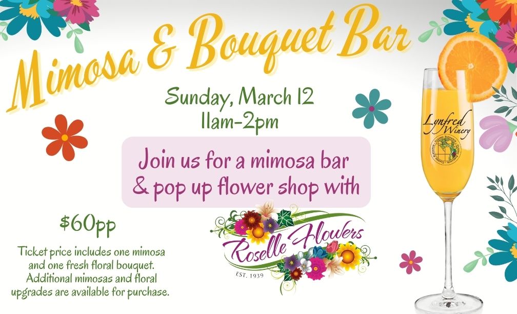 Mimosa & Bouquet Bar Sunday March 12 $60