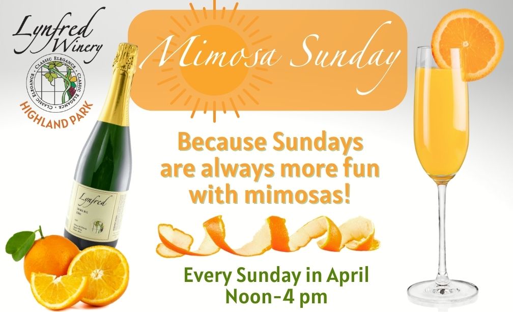 Mimosa Sundays in Highland Park in April