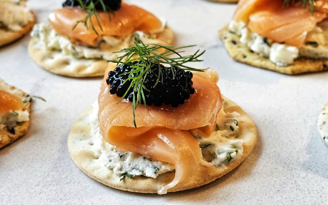 Feta Boursin with Smoked Salmon and Caviar