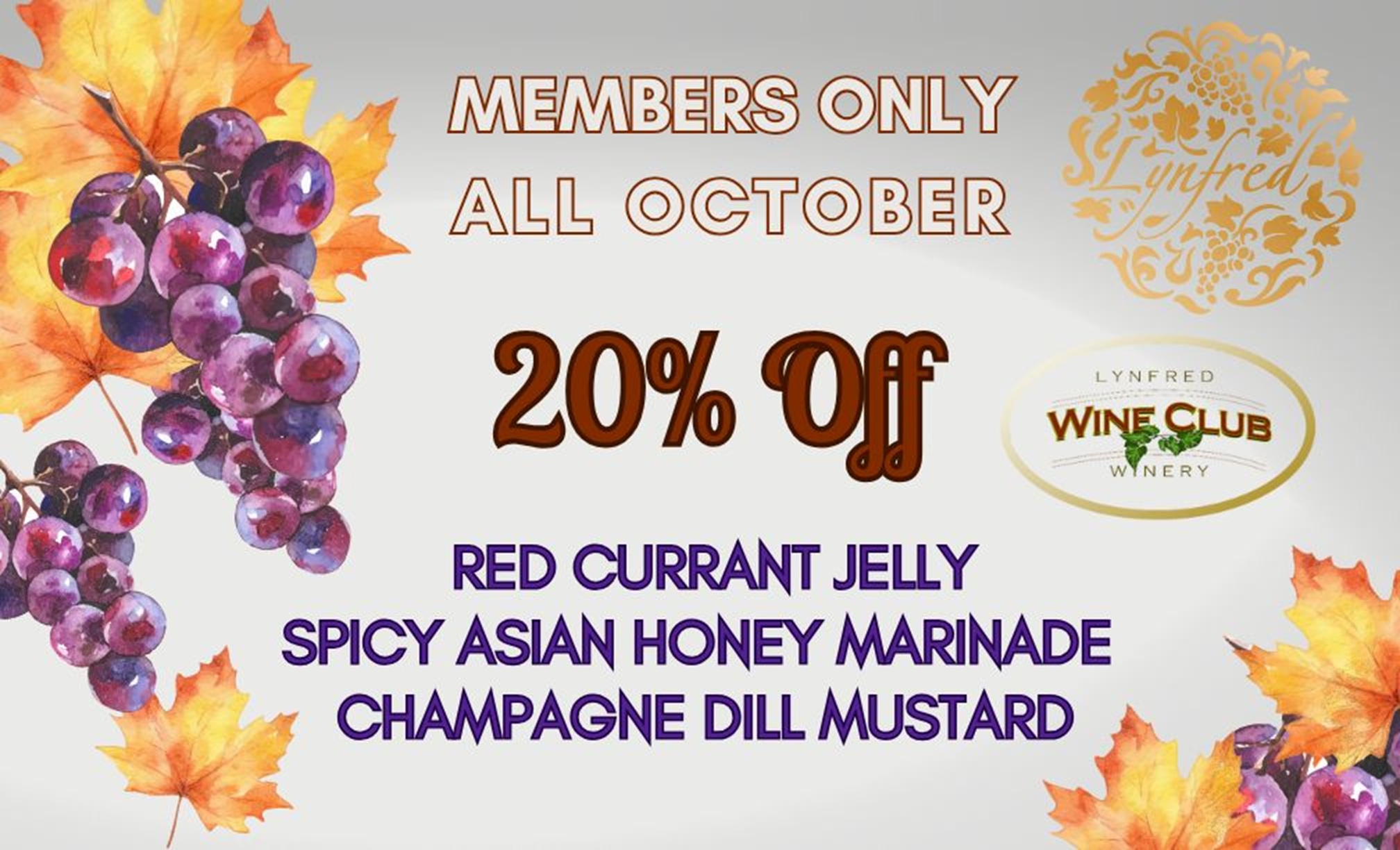 April Gourmet Products take 20% off