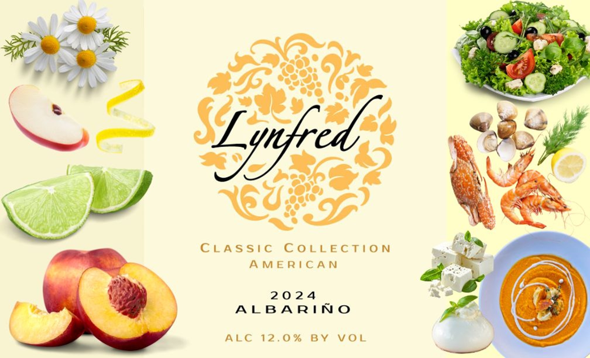 Albariño '24 Flavors & Foods Syrah 2019 Wine Label Flavors Food Pairings