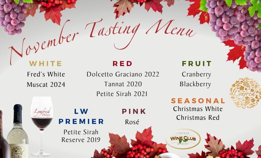 MARCH WINE TASTING MENU