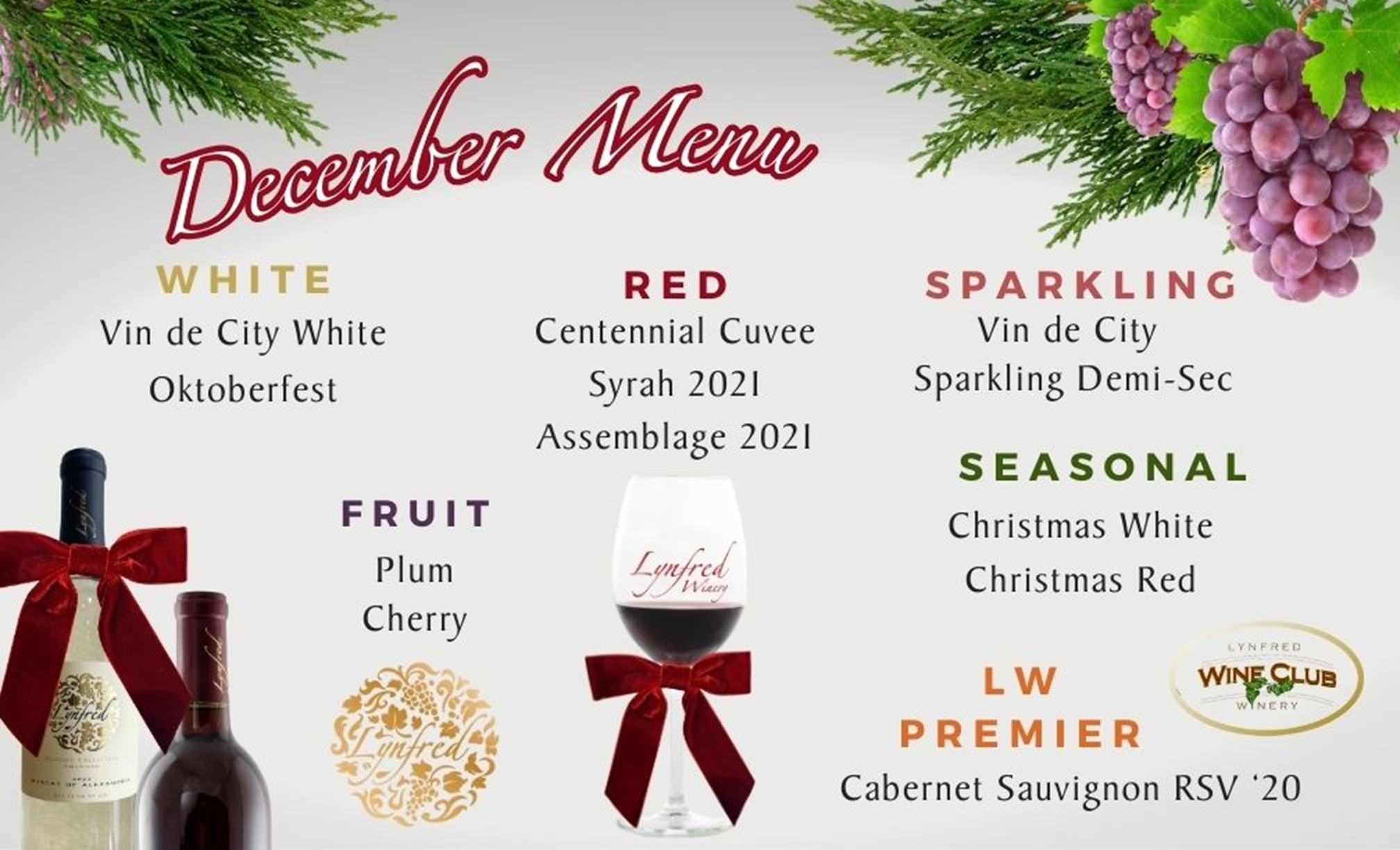 December Tasting BTG (1) MARCH WINE TASTING MENU