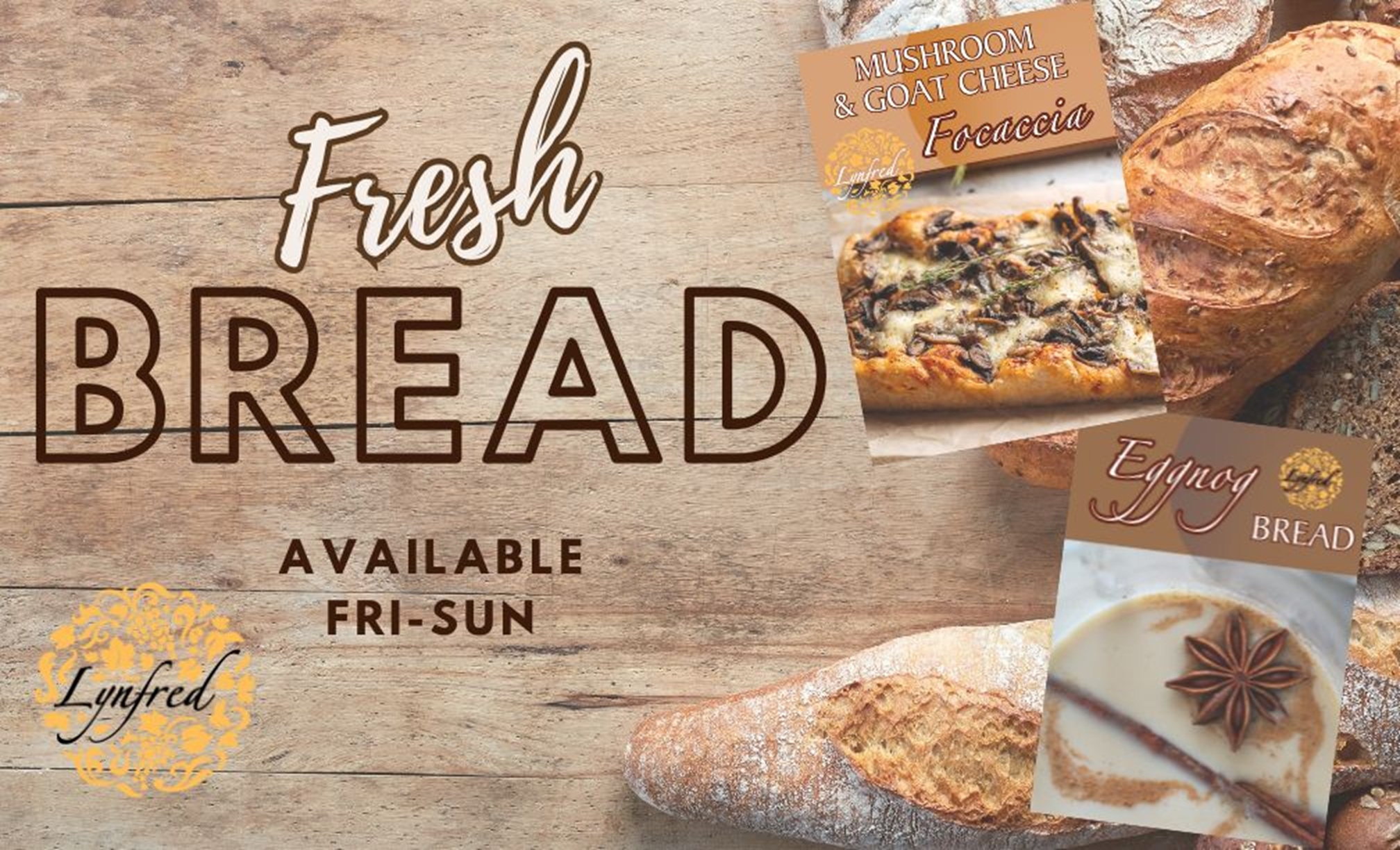 Breads of the Month Cheddar Scallion and Banana Walnut<br />
