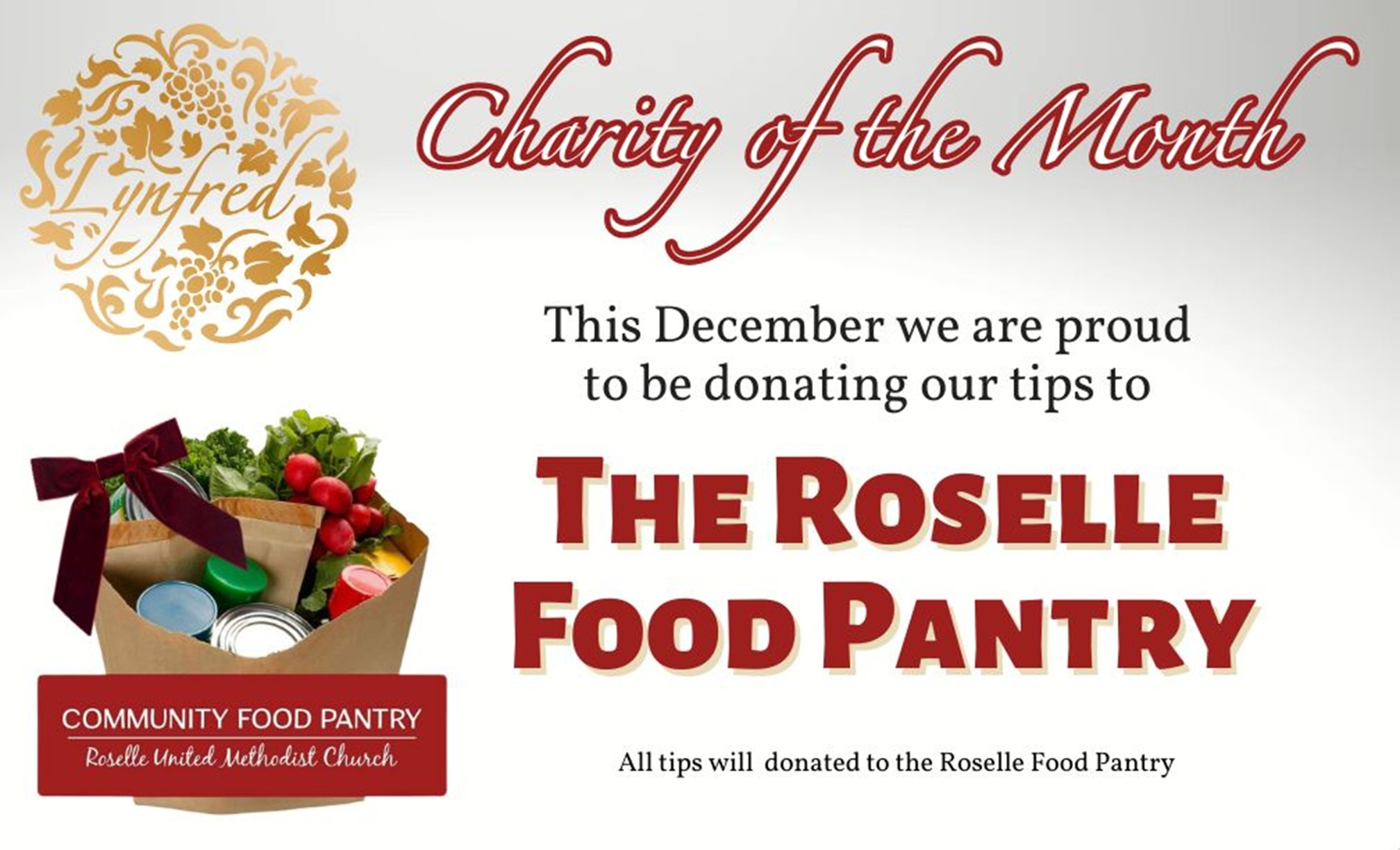 Roselle Food Pantry December Charity
