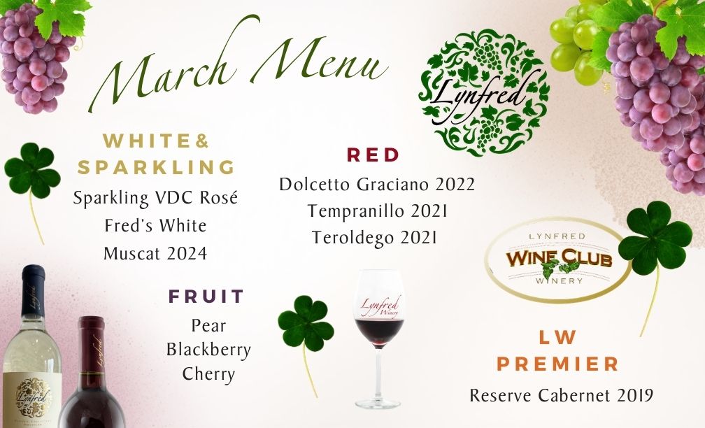March 2026 Tasting BTG MARCH WINE TASTING MENU