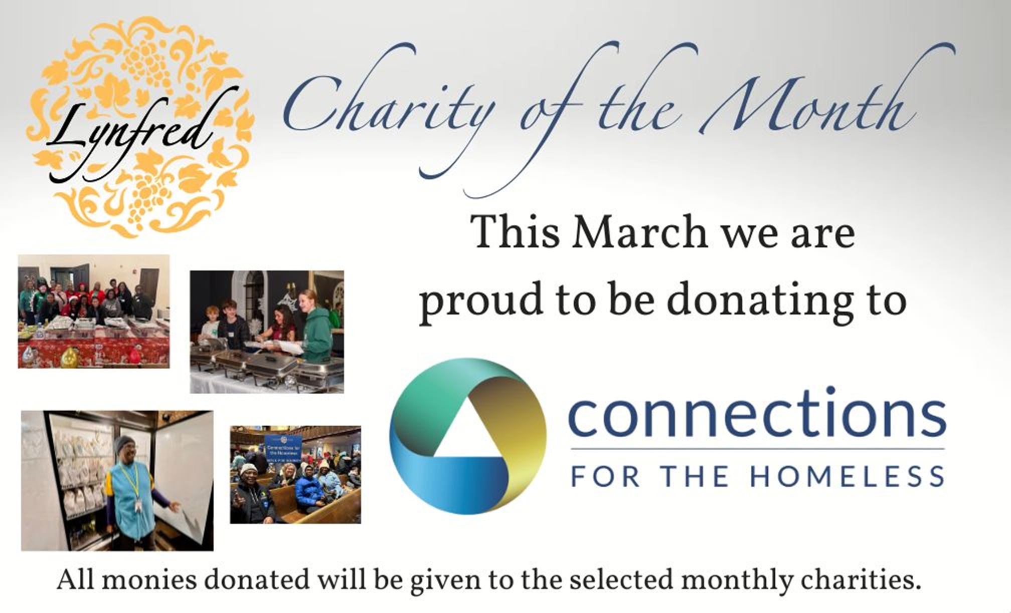 March Connections for the HomelssCharity of the Month 2026